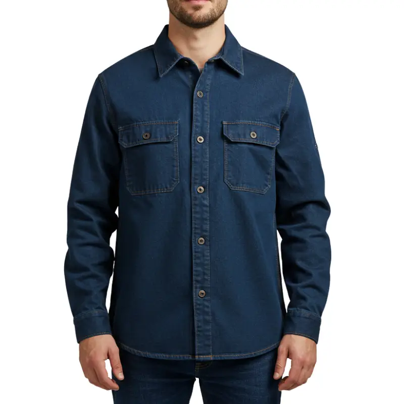 [1004-AZ-38] Camisa de Trabajo Denim Frontier (38)