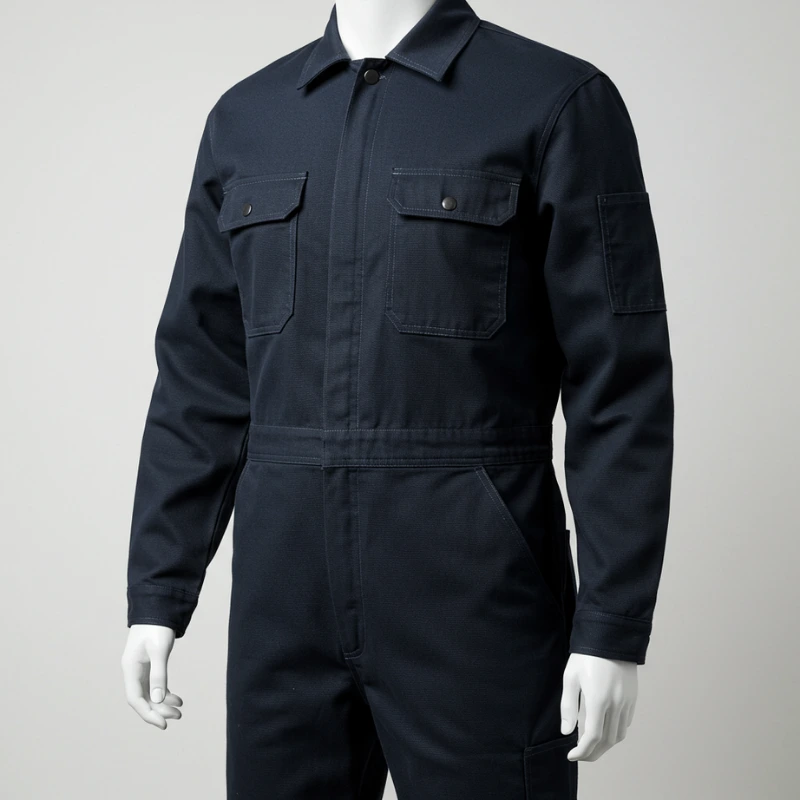 [1019-AZ-46] Mameluco de Trabajo Industrial Pro (46, Azul Marino)