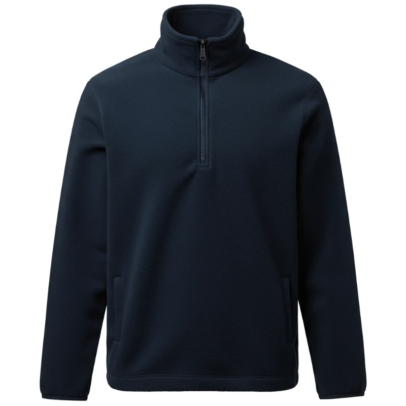 [1039-AZ-S] Buzo Frizado con Cierre Sport (S, Azul Marino)