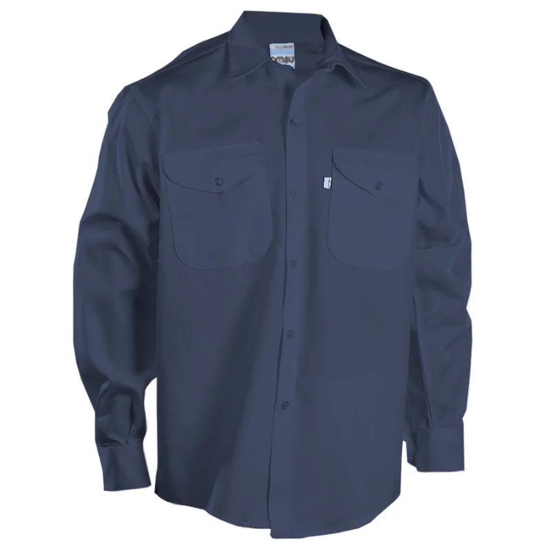 [1084-AZ-38] Camisa de Trabajo Ombú (38, Azul Marino)
